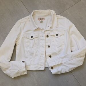 Guess Women's White Denim Jacket